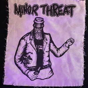 Minor Threat cloth back band patch